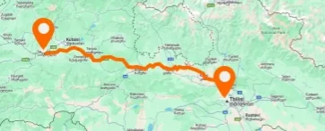 Tbilisi — Kutaisi Airport — vertical layout
