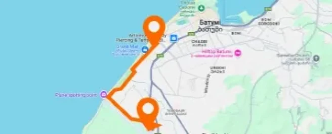 Khimshiashvili Route — Batumi Airport — Vertikale Anordnung