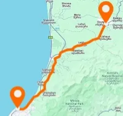 Path Batumi — Ozurgeti — Horizontale Anordnung